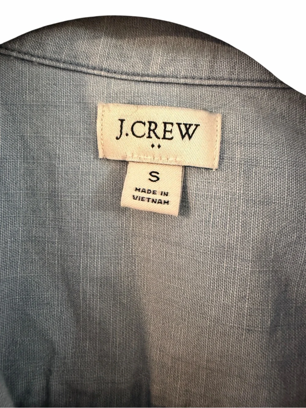 J. Crew Light Chambray Sleeveless Button-Down Shirt